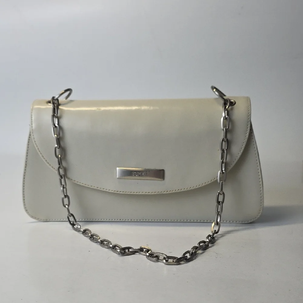 Esprit Off-White‎ Leather Shoulder Bag